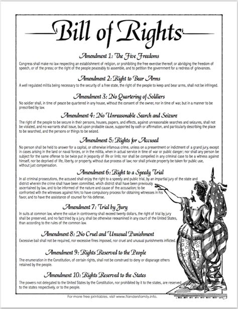Bill Of Rights Printables